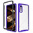 Custodia Silicone Trasparente Laterale 360 Gradi Cover ZJ4 per LG Velvet 5G Viola