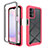 Custodia Silicone Trasparente Laterale 360 Gradi Cover ZJ4 per Samsung Galaxy A13 4G Rosa Caldo