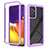 Custodia Silicone Trasparente Laterale 360 Gradi Cover ZJ4 per Samsung Galaxy A25 5G Lavanda