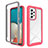 Custodia Silicone Trasparente Laterale 360 Gradi Cover ZJ4 per Samsung Galaxy A53 5G Rosa Caldo