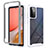 Custodia Silicone Trasparente Laterale 360 Gradi Cover ZJ4 per Samsung Galaxy A72 4G Bianco