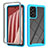 Custodia Silicone Trasparente Laterale 360 Gradi Cover ZJ4 per Samsung Galaxy A73 5G Cielo Blu