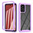 Custodia Silicone Trasparente Laterale 360 Gradi Cover ZJ4 per Samsung Galaxy A73 5G Lavanda