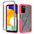 Custodia Silicone Trasparente Laterale 360 Gradi Cover ZJ4 per Samsung Galaxy F02S SM-E025F Rosa Caldo