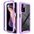 Custodia Silicone Trasparente Laterale 360 Gradi Cover ZJ4 per Xiaomi Mi 11i 5G (2022) Lavanda