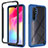 Custodia Silicone Trasparente Laterale 360 Gradi Cover ZJ4 per Xiaomi Mi Note 10 Lite Blu