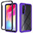 Custodia Silicone Trasparente Laterale 360 Gradi Cover ZJ4 per Xiaomi Mi Note 10 Lite Viola