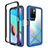 Custodia Silicone Trasparente Laterale 360 Gradi Cover ZJ4 per Xiaomi Redmi 10 4G Blu