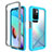 Custodia Silicone Trasparente Laterale 360 Gradi Cover ZJ4 per Xiaomi Redmi 10 4G Cielo Blu