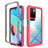 Custodia Silicone Trasparente Laterale 360 Gradi Cover ZJ4 per Xiaomi Redmi 10 4G Rosa Caldo