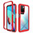 Custodia Silicone Trasparente Laterale 360 Gradi Cover ZJ4 per Xiaomi Redmi 10 4G Rosso