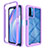 Custodia Silicone Trasparente Laterale 360 Gradi Cover ZJ4 per Xiaomi Redmi 9 Power Lavanda