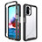 Custodia Silicone Trasparente Laterale 360 Gradi Cover ZJ4 per Xiaomi Redmi Note 10 4G Nero