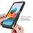 Custodia Silicone Trasparente Laterale 360 Gradi Cover ZJ4 per Xiaomi Redmi Note 10 Pro 4G