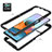 Custodia Silicone Trasparente Laterale 360 Gradi Cover ZJ4 per Xiaomi Redmi Note 10 Pro Max