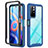 Custodia Silicone Trasparente Laterale 360 Gradi Cover ZJ4 per Xiaomi Redmi Note 11S 5G Blu