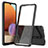 Custodia Silicone Trasparente Laterale 360 Gradi Cover ZJ5 per Samsung Galaxy A32 5G Nero