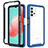 Custodia Silicone Trasparente Laterale 360 Gradi Cover ZJ6 per Samsung Galaxy A32 5G Blu