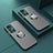 Custodia Silicone Trasparente Laterale con Magnetico Anello Supporto T01 per Xiaomi Poco X4 NFC