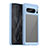 Custodia Silicone Trasparente Laterale Cover J01S per Google Pixel 8 Pro 5G Cielo Blu