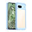 Custodia Silicone Trasparente Laterale Cover J01S per Google Pixel 8a 5G Blu