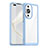 Custodia Silicone Trasparente Laterale Cover J01S per Huawei Nova 11 Pro Cielo Blu