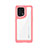 Custodia Silicone Trasparente Laterale Cover J01S per Oppo Find X5 Pro 5G Rosso
