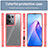 Custodia Silicone Trasparente Laterale Cover J01S per Oppo Reno9 Pro+ Plus 5G