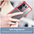 Custodia Silicone Trasparente Laterale Cover J01S per Oppo Reno9 Pro+ Plus 5G