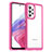 Custodia Silicone Trasparente Laterale Cover J01S per Samsung Galaxy A53 5G Rosa Caldo