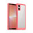 Custodia Silicone Trasparente Laterale Cover J01S per Sony Xperia 5 V Rosso