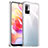 Custodia Silicone Trasparente Laterale Cover J01S per Xiaomi POCO M3 Pro 5G Chiaro