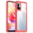Custodia Silicone Trasparente Laterale Cover J01S per Xiaomi POCO M3 Pro 5G Rosso