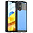 Custodia Silicone Trasparente Laterale Cover J01S per Xiaomi Poco M4 5G Nero