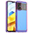 Custodia Silicone Trasparente Laterale Cover J01S per Xiaomi Poco M5 4G Lavanda
