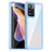 Custodia Silicone Trasparente Laterale Cover J01S per Xiaomi Poco X4 NFC Blu