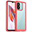 Custodia Silicone Trasparente Laterale Cover J01S per Xiaomi Redmi 11A 4G Rosso