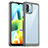 Custodia Silicone Trasparente Laterale Cover J01S per Xiaomi Redmi A2 Grigio