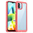 Custodia Silicone Trasparente Laterale Cover J01S per Xiaomi Redmi A2 Rosso