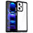 Custodia Silicone Trasparente Laterale Cover J01S per Xiaomi Redmi Note 12 Pro 5G