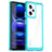 Custodia Silicone Trasparente Laterale Cover J01S per Xiaomi Redmi Note 12 Pro 5G Blu