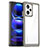 Custodia Silicone Trasparente Laterale Cover J01S per Xiaomi Redmi Note 12 Pro+ Plus 5G Grigio