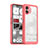 Custodia Silicone Trasparente Laterale Cover J02S per Nothing Phone 2 Rosso