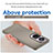 Custodia Silicone Trasparente Laterale Cover J03S per Oppo Reno10 Pro 5G