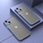 Custodia Silicone Trasparente Laterale Cover LS1 per Apple iPhone 15 Grigio Lavanda