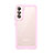 Custodia Silicone Trasparente Laterale Cover M03 per Samsung Galaxy S21 FE 5G Rosa