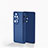 Custodia Silicone Trasparente Laterale Cover per Huawei P50 Blu