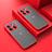 Custodia Silicone Trasparente Laterale Cover per OnePlus 10T 5G Rosso