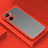 Custodia Silicone Trasparente Laterale Cover per Realme 10 Pro 5G Rosso