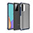 Custodia Silicone Trasparente Laterale Cover per Samsung Galaxy A52 4G Blu